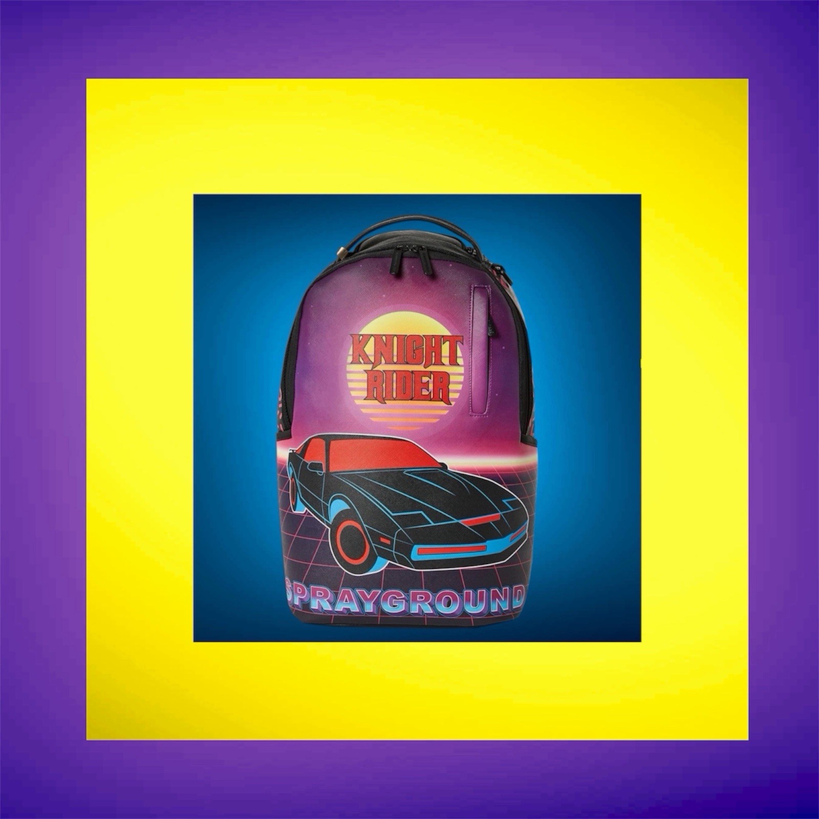 SPRAYGROUND KNIGHT RIDER K.I.T.T. LASER SHARK BACKPACK 80’s TV LIMITED EDITION