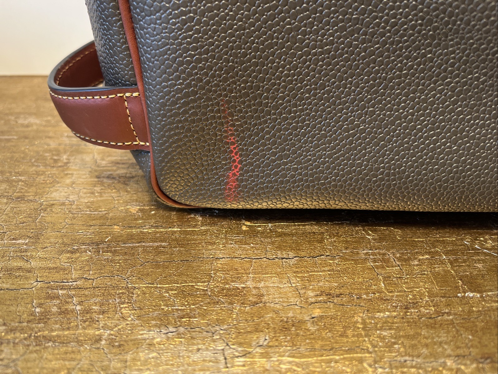 Mulberry Men’s Leather Dopp Kit Travel Bag Leather Olive & Cognac