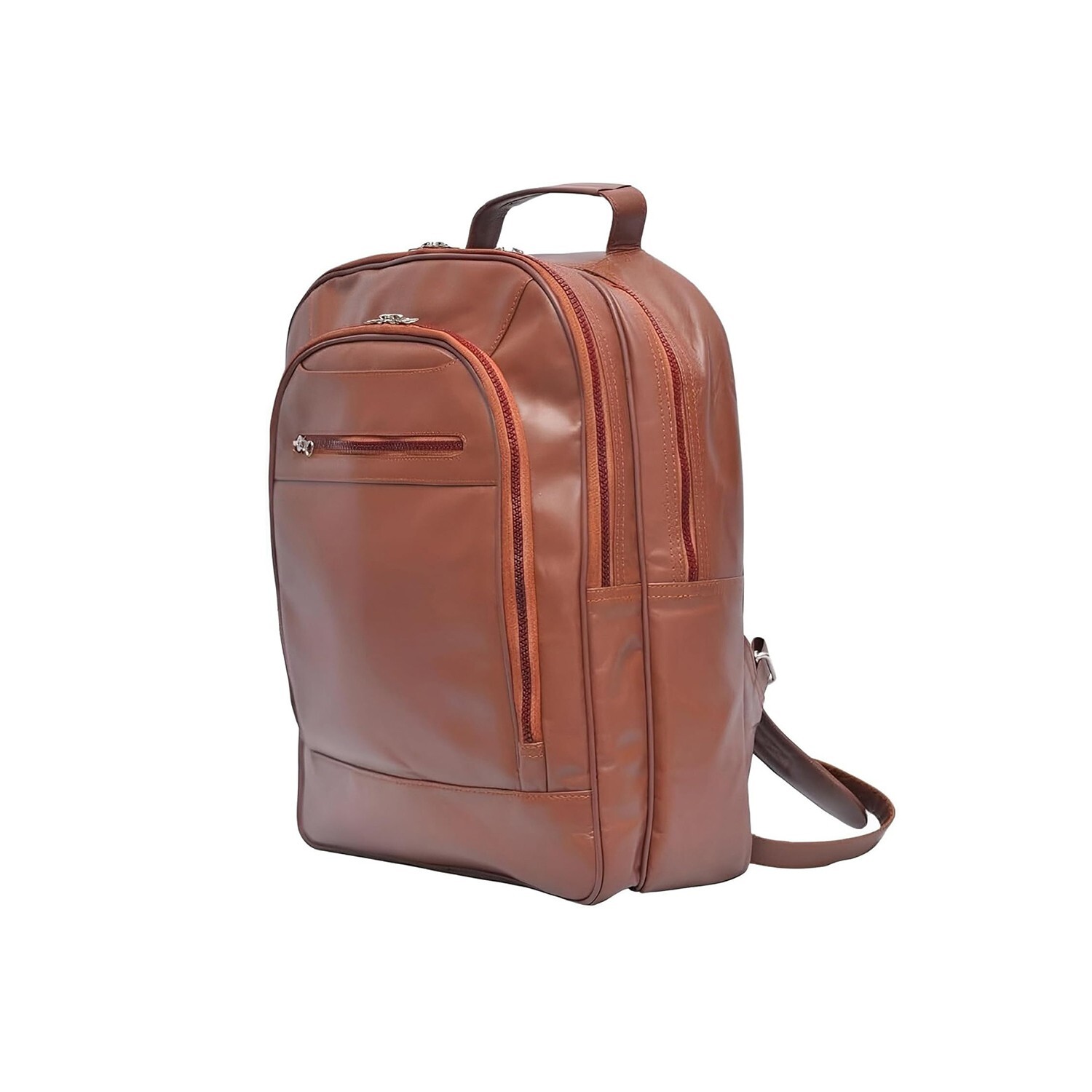 NEW Leather Laptop Backpack Unisex School Bag Travel Rucksack Waterproof
