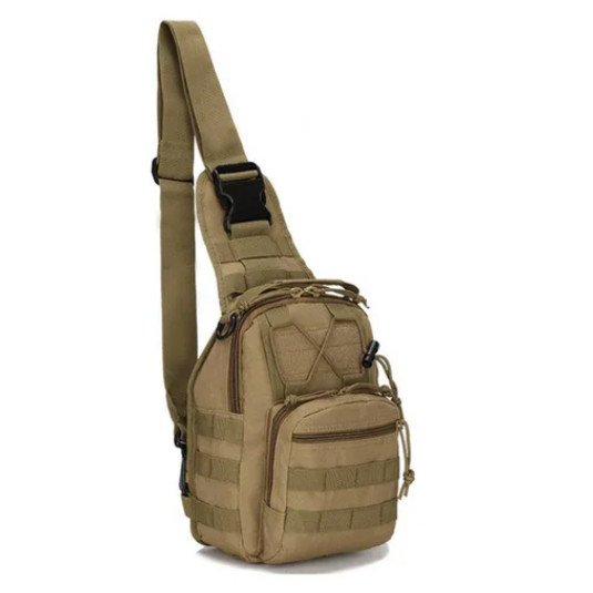 Mens Backpack Tactical Bag Sling Shoulder Molle Travel Chest Pack Outdoor Hiking