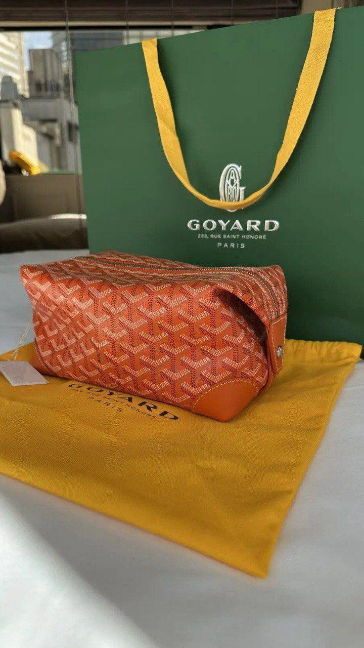 bowling 25 toiletry bag Goyard Orange Pre= Owned