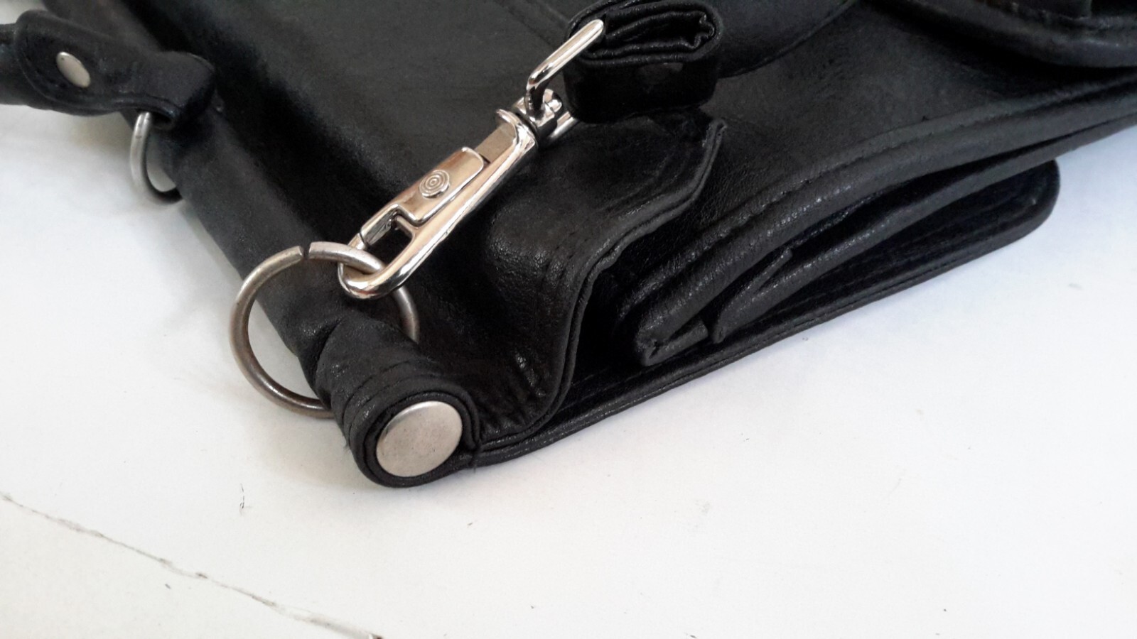 Axel David BagSac 1062 HK Amsterdam Men Classic Leather Briefcase Black Pre-owne