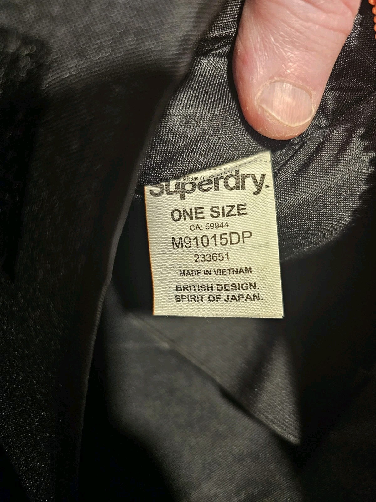 Superdry “Moncheater Montana Rucksack” Outdoor Backpack SuperdryJPN Black/Orange