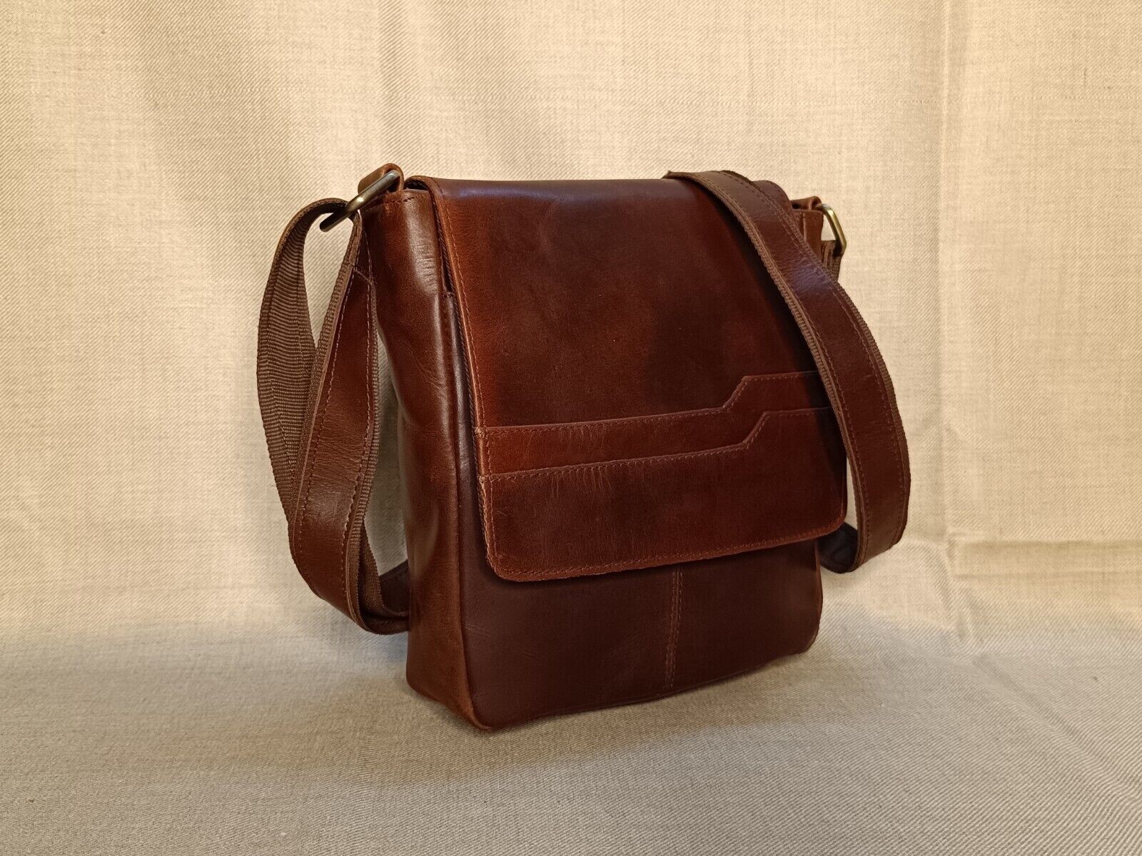 9 In Buffalo Leather Crossbody Sling Bag Purse Satchel Handbag Messenger Bags