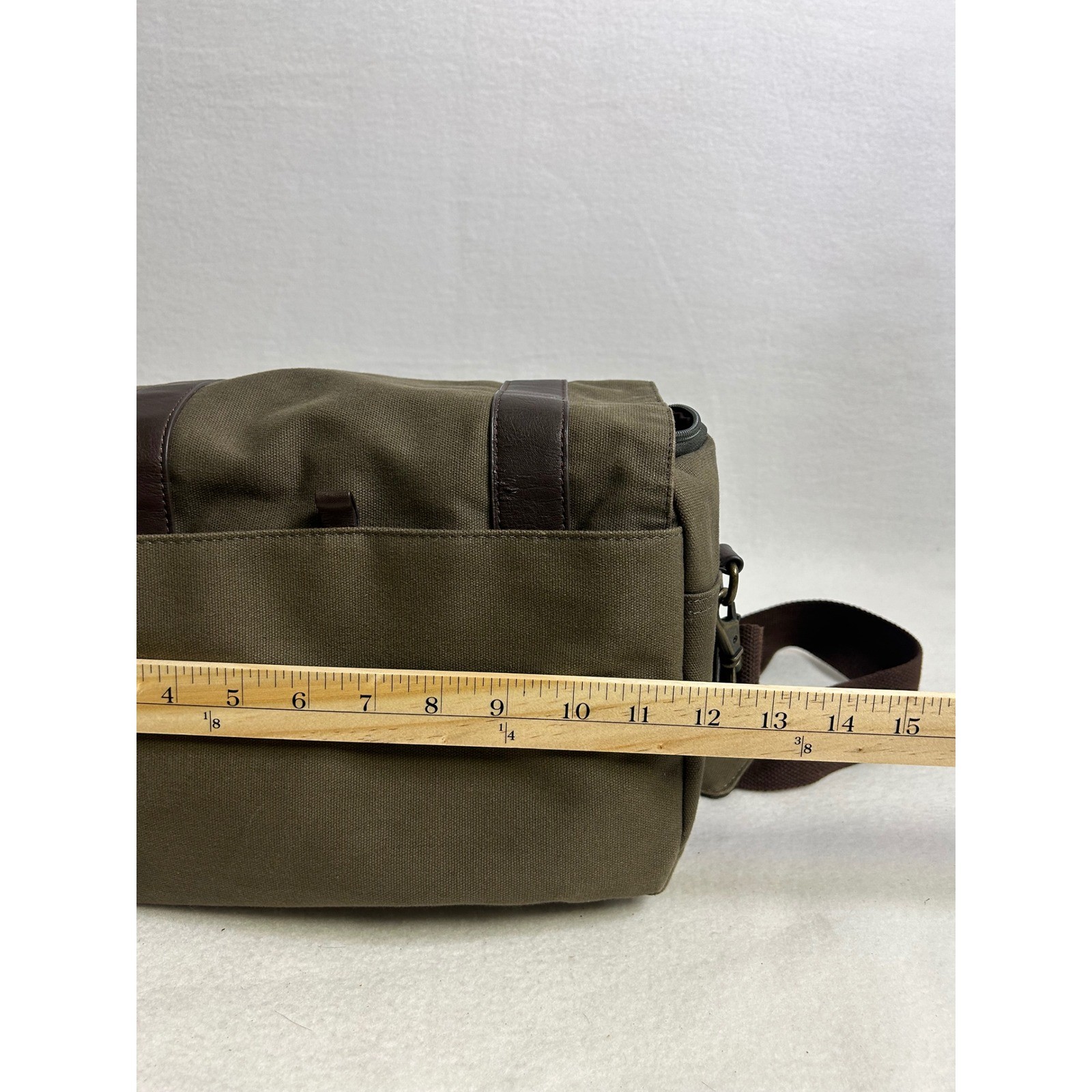 Gorpcore Pt Unisex OS Olive Green Canvas Messenger Bag Field Satchel Utility