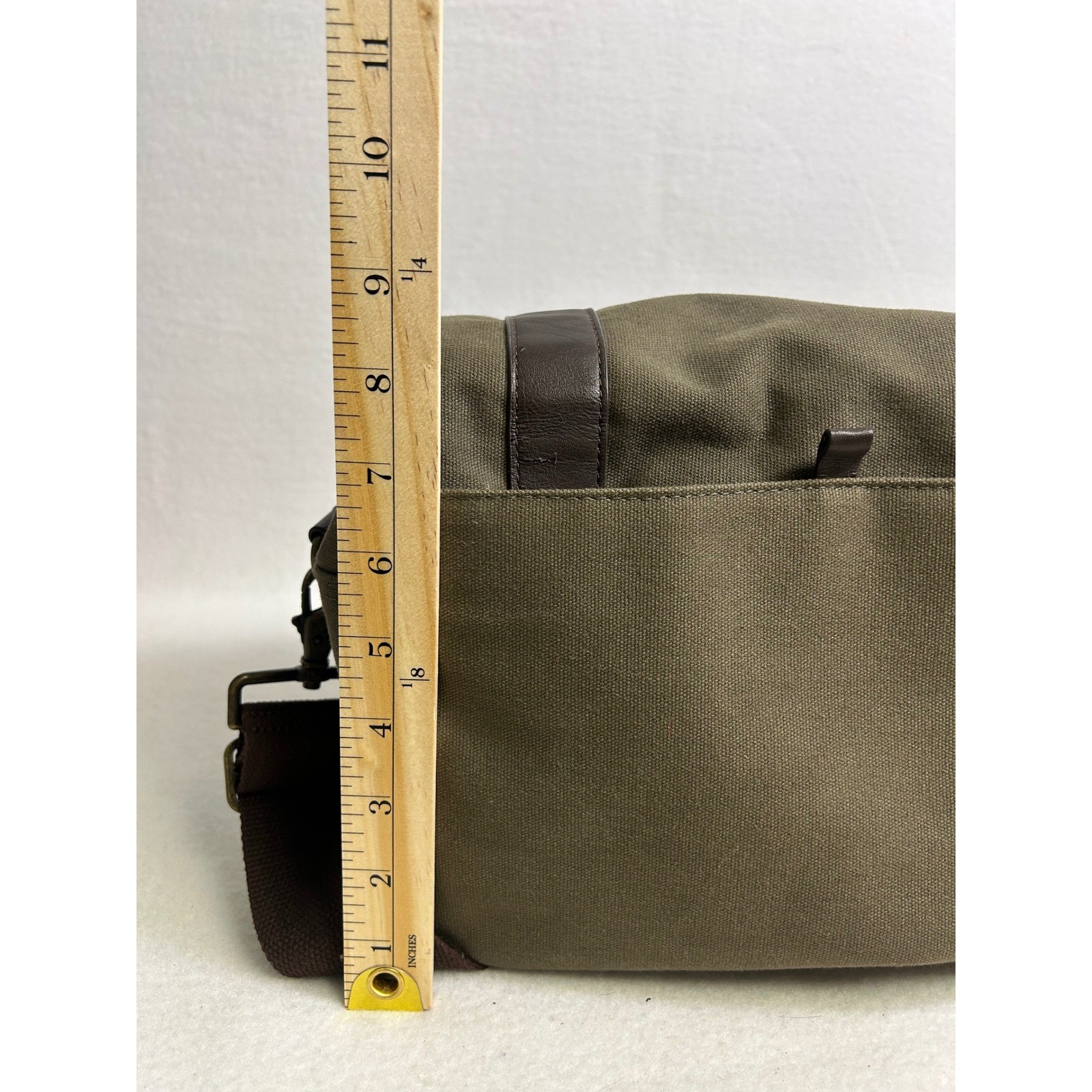 Gorpcore Pt Unisex OS Olive Green Canvas Messenger Bag Field Satchel Utility
