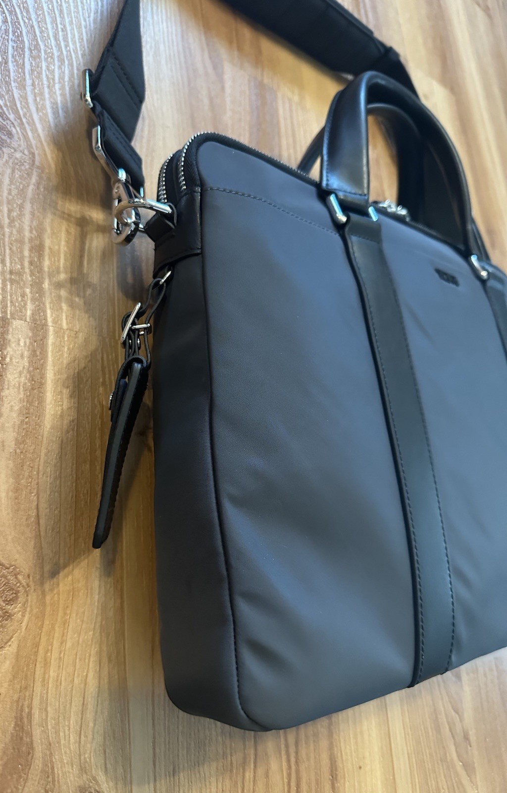 Tumi Thornberry Triple Compartment Brief Laptop Business Bag with Trolley Sleeve