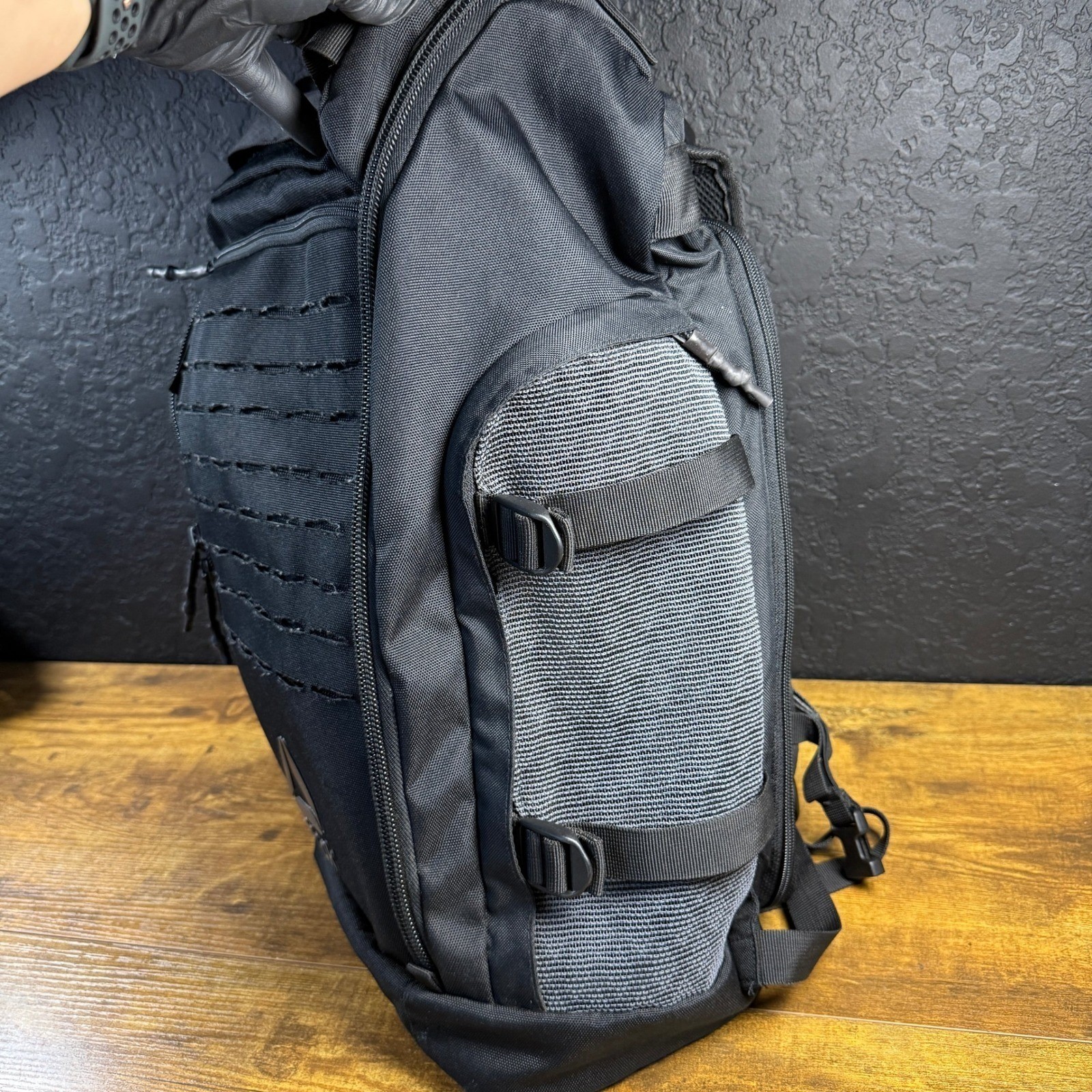 Reebok Combat Cordura Black Nylon Tactical MOLLE Training Backpack Unisex OS
