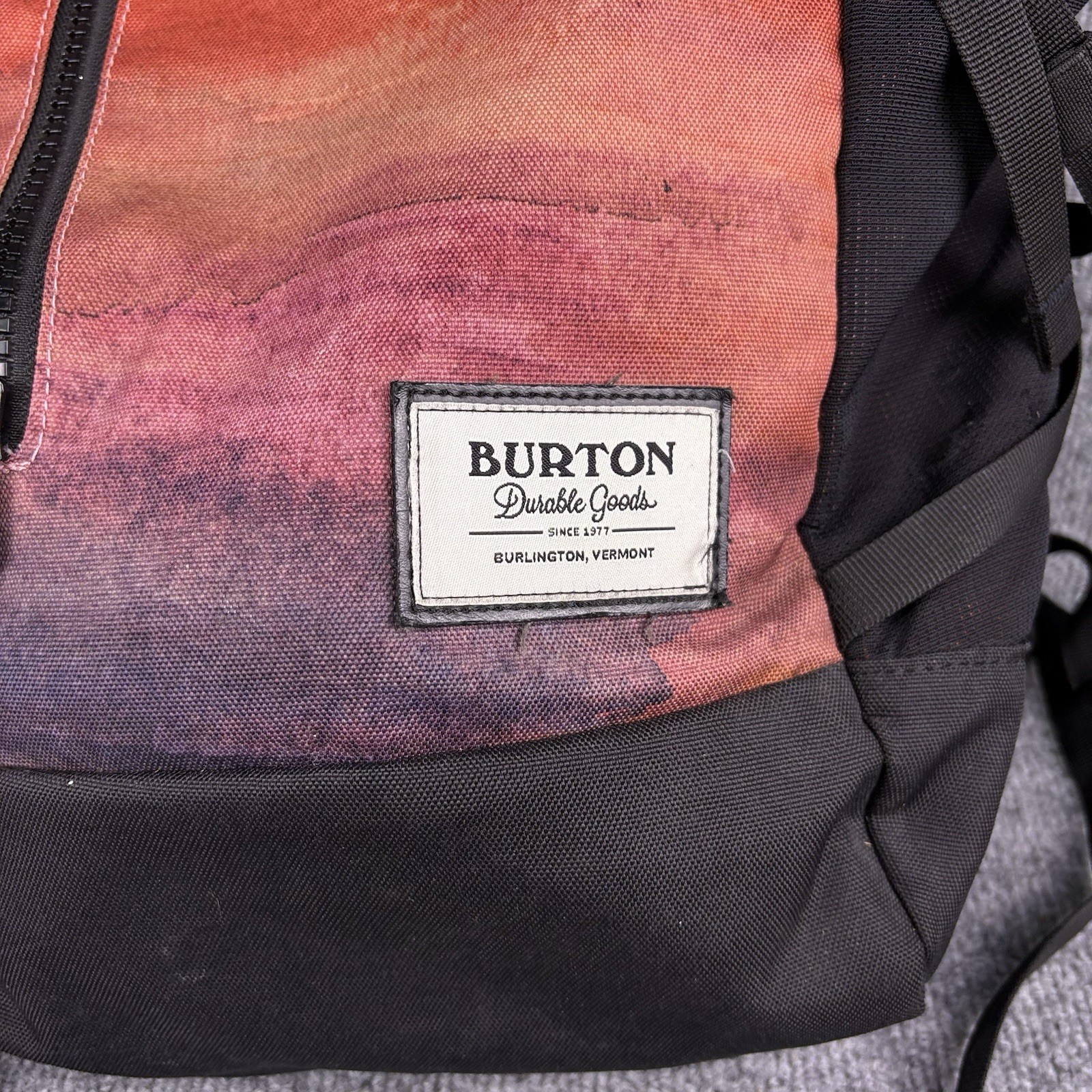 Burton Goods Hiking Tie Dye Kettle 20L Backpack Skater Ski EUC