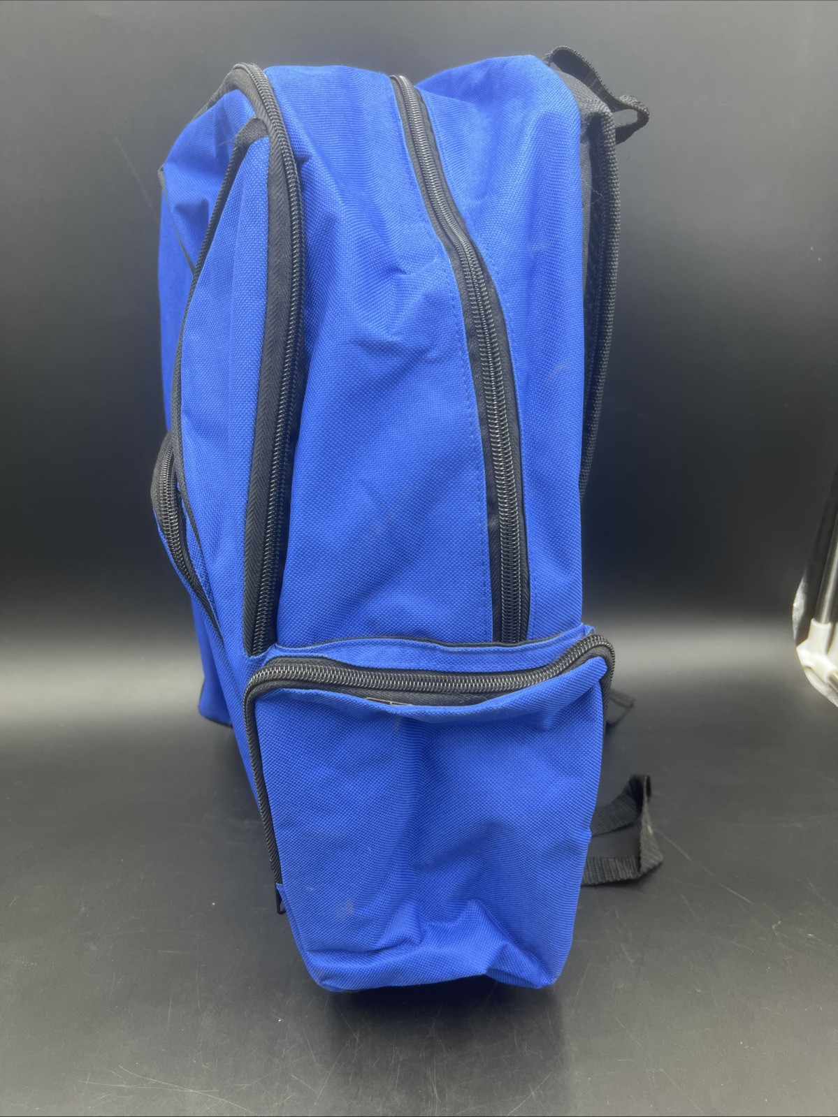 Wrangler Jeans Brand Backpack 2 compartment 18” X 12” blue and black Promo Item