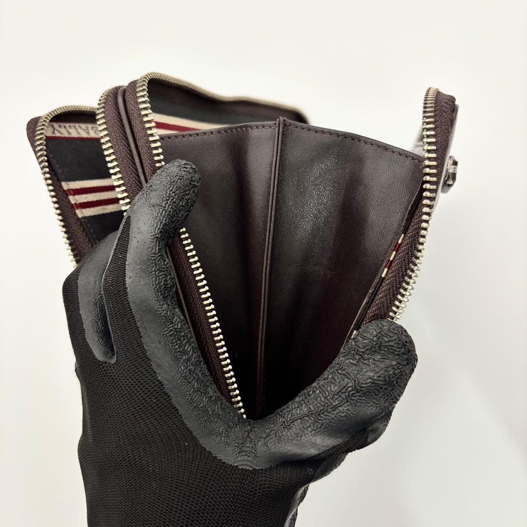 Authentic BALLY Leather Clutch Bag 16cm Brown Men’s Formal Accessory