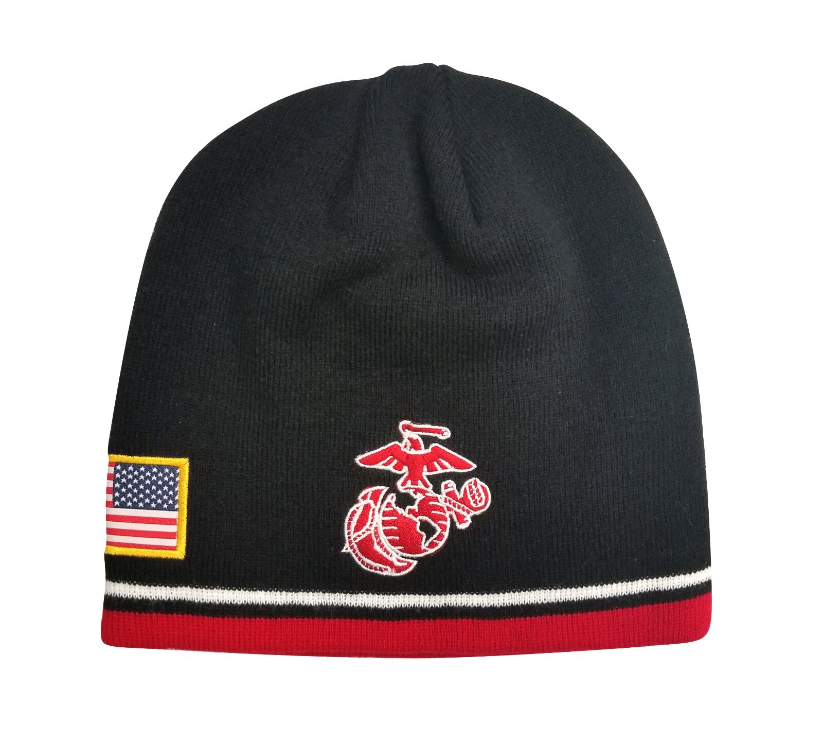Icon Sports U.S. Marine Official Embroidered Flag USMC – USMC Black Logo