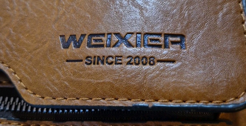 Weixier 11″ Leather Crossbody Bag ~ Men’s Shoulder Messenger Bag Perfect