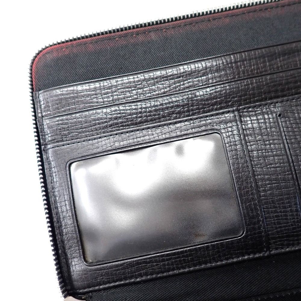 Bally Second Bag Clutch Travel Case Organizer Double Zip Black 23x15x4cm