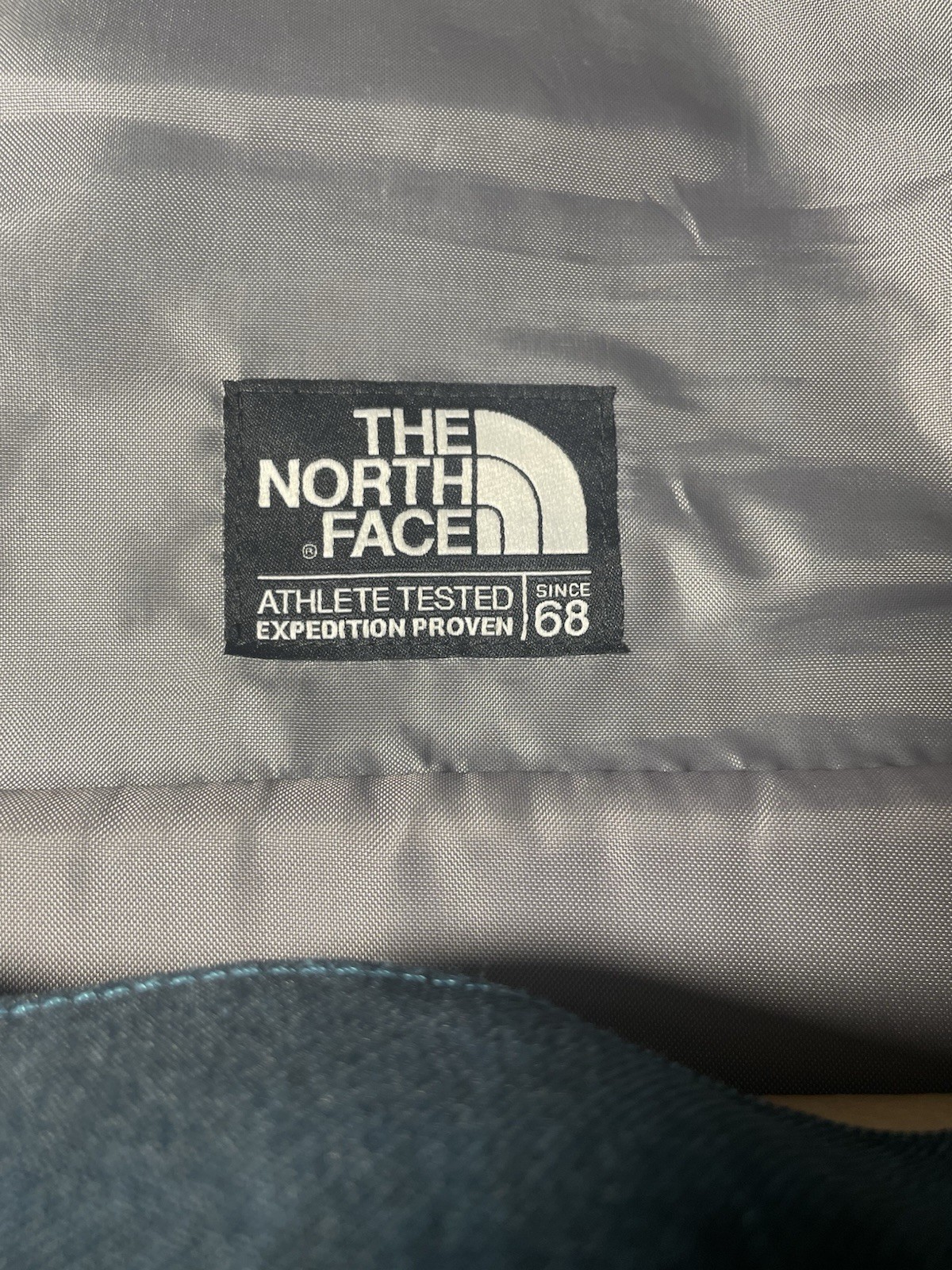 The North Face Messenger Bag Denim-Look Laptop Satchel Urban Commuter
