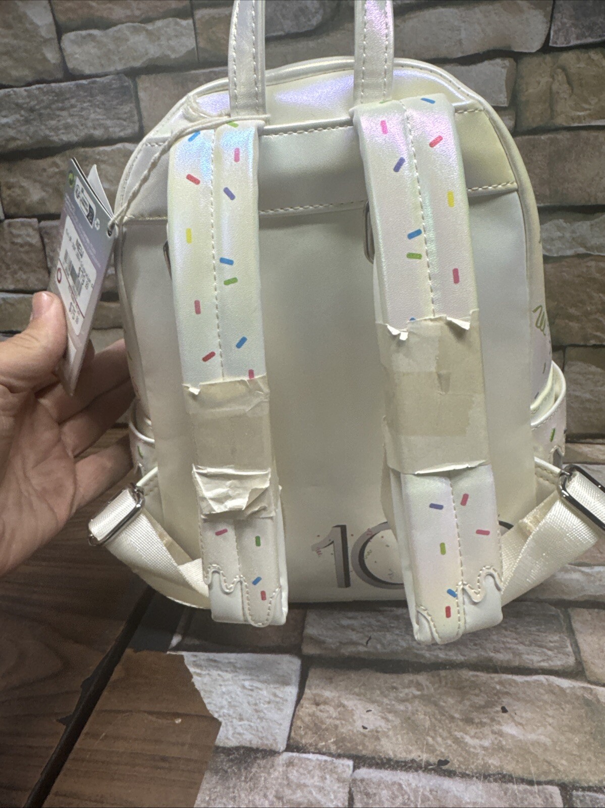 LOUNGEFLY Disney100 Anniversary Celebration Cake Mini Backpack – NEW