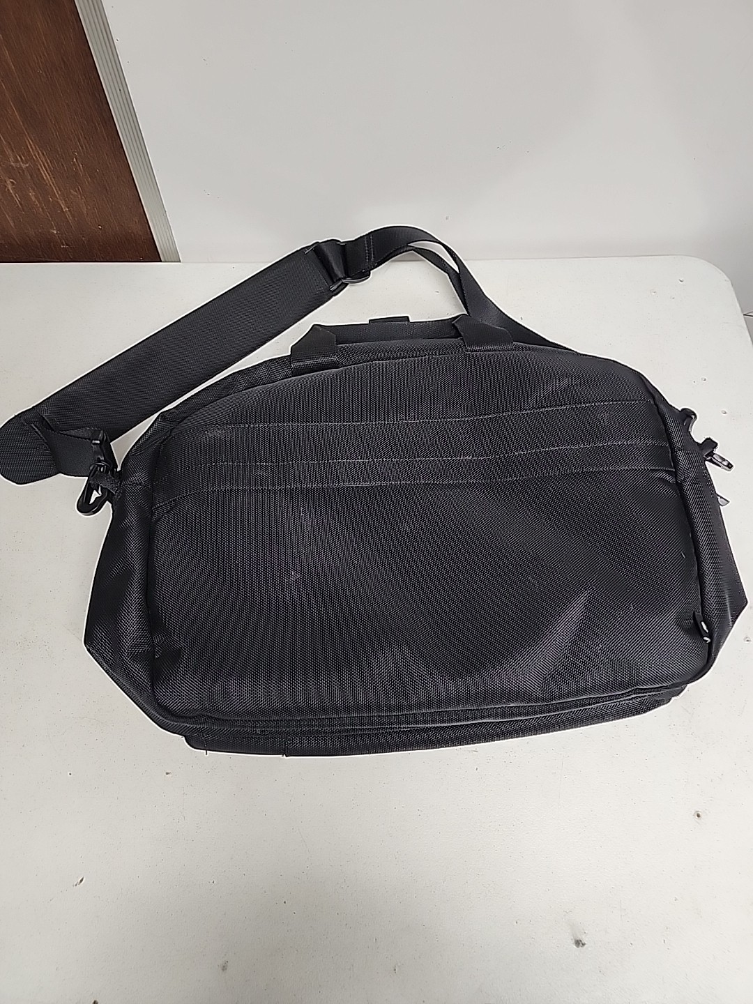 Tomtoc Black Sling Bag Adjustable Strap Water-Resistant