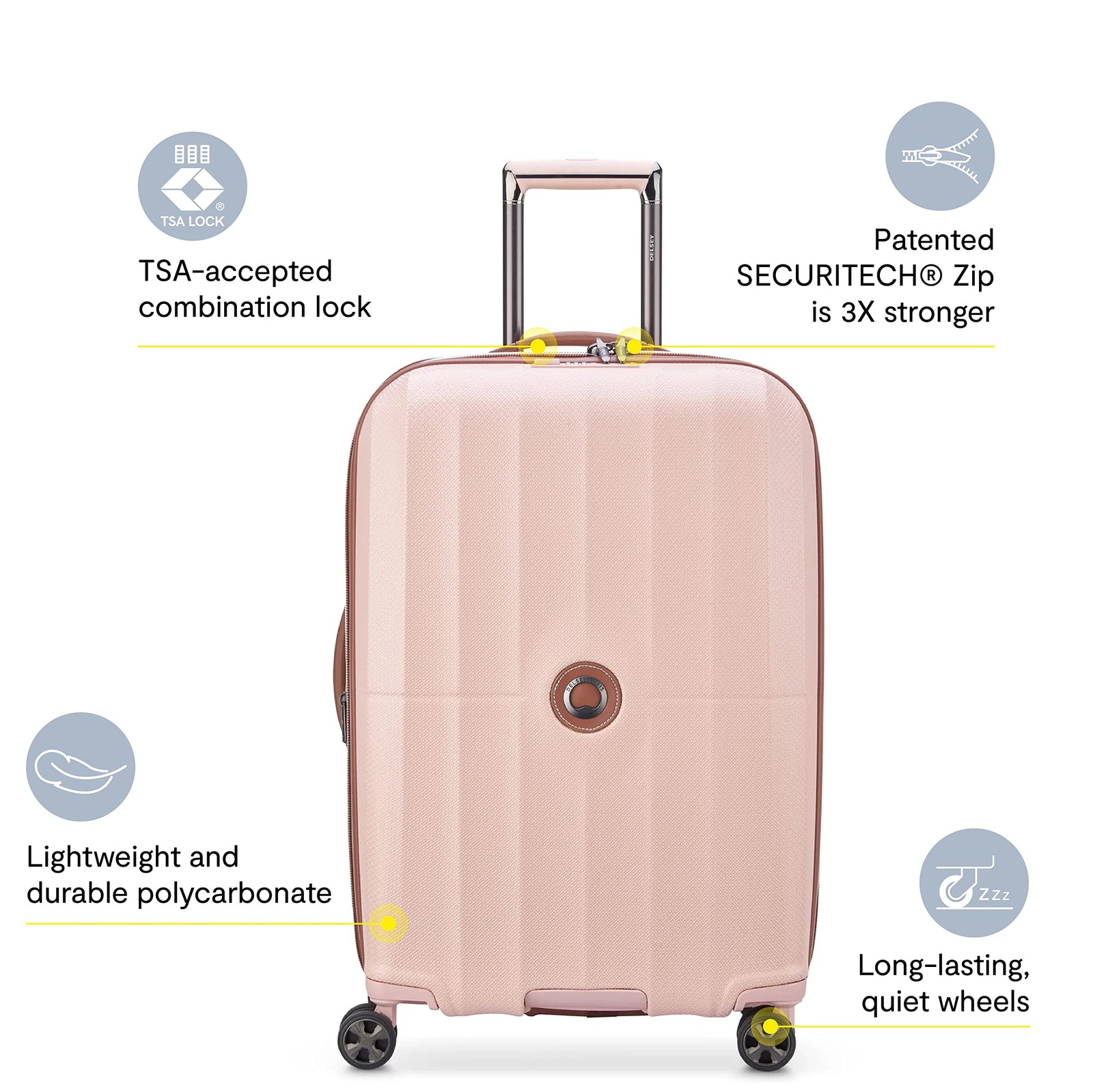 Delsey Paris Carrousel 28″ Expandable Carry-On Spinner Graphite 21 Inch U9