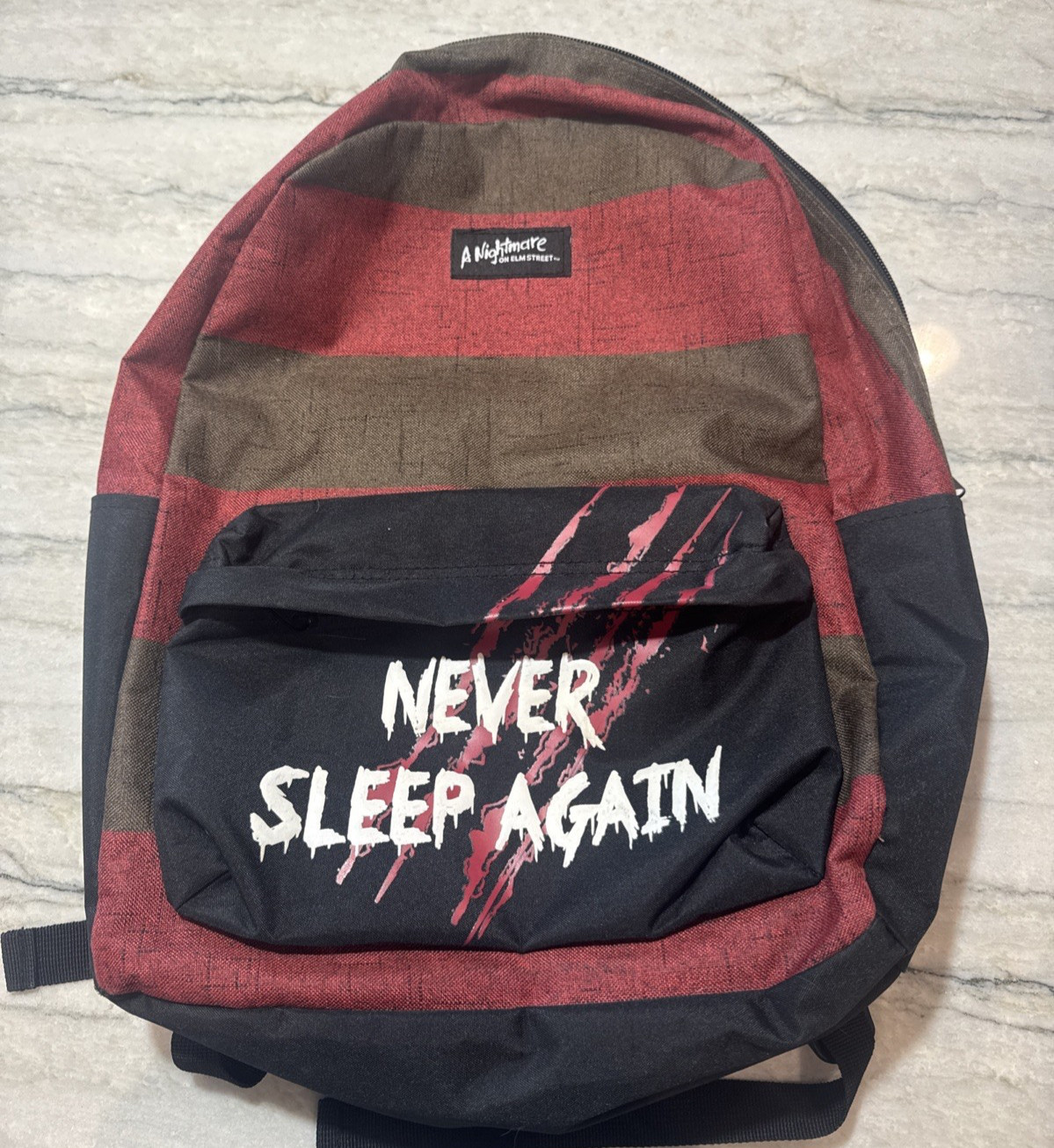 Hot Topic Nightmare on Elm Street Never Sleep Again Backpack Freddy Sweater