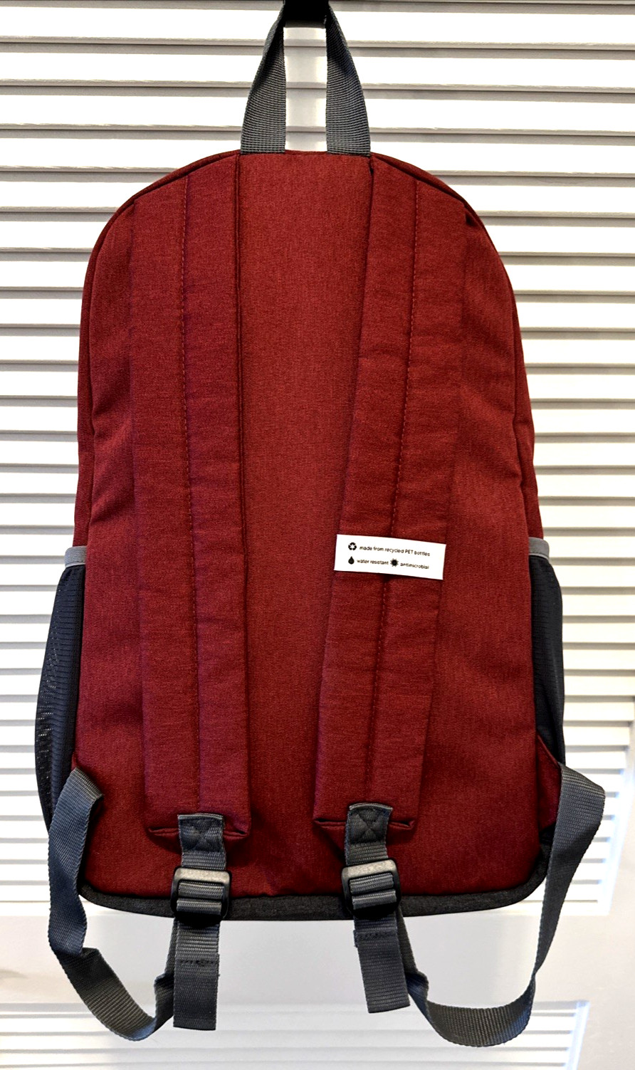 Solo New York Re:Solve Backpack Laptop Sleeve Recycled Red and Gray 16.5″x11.5″