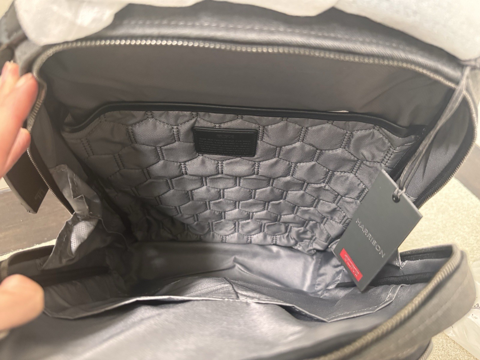 New With Tags – Tumi Harrison Bradner Grey Backpack Rucksack Bag 142074-1374