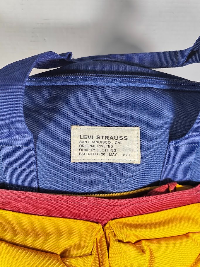 Levi Strauss Multicolor Navy Blue Backpack Recycled Bottles