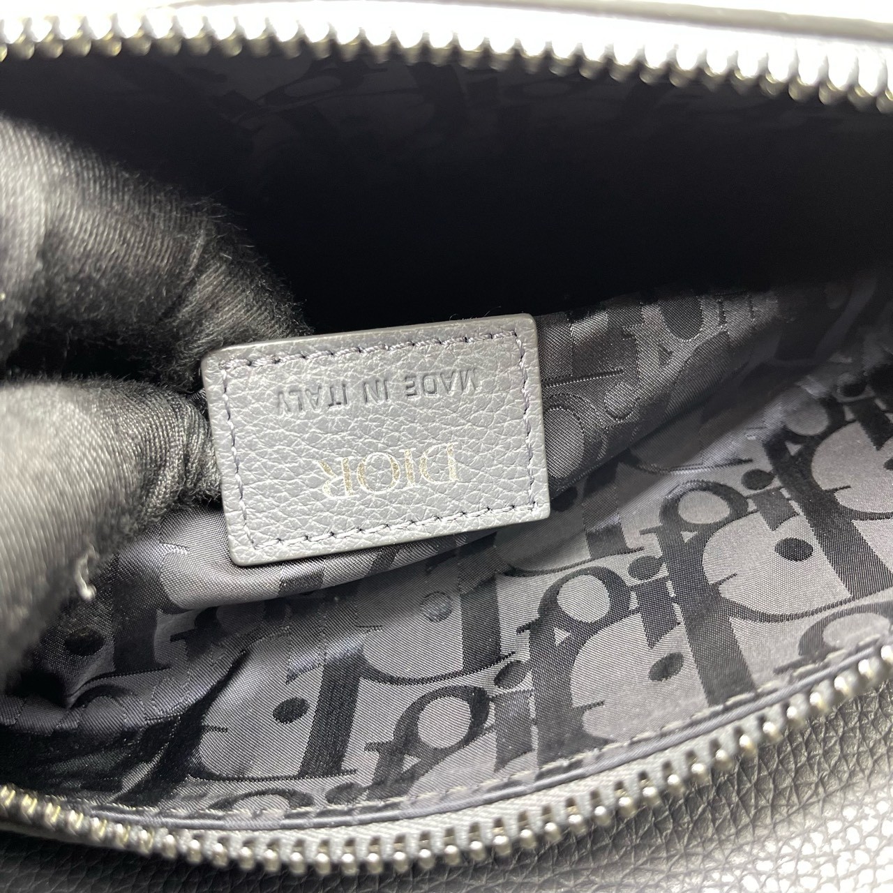 Dior Pre-Owned Authentic Saddle Bag Black 29x20x5cm