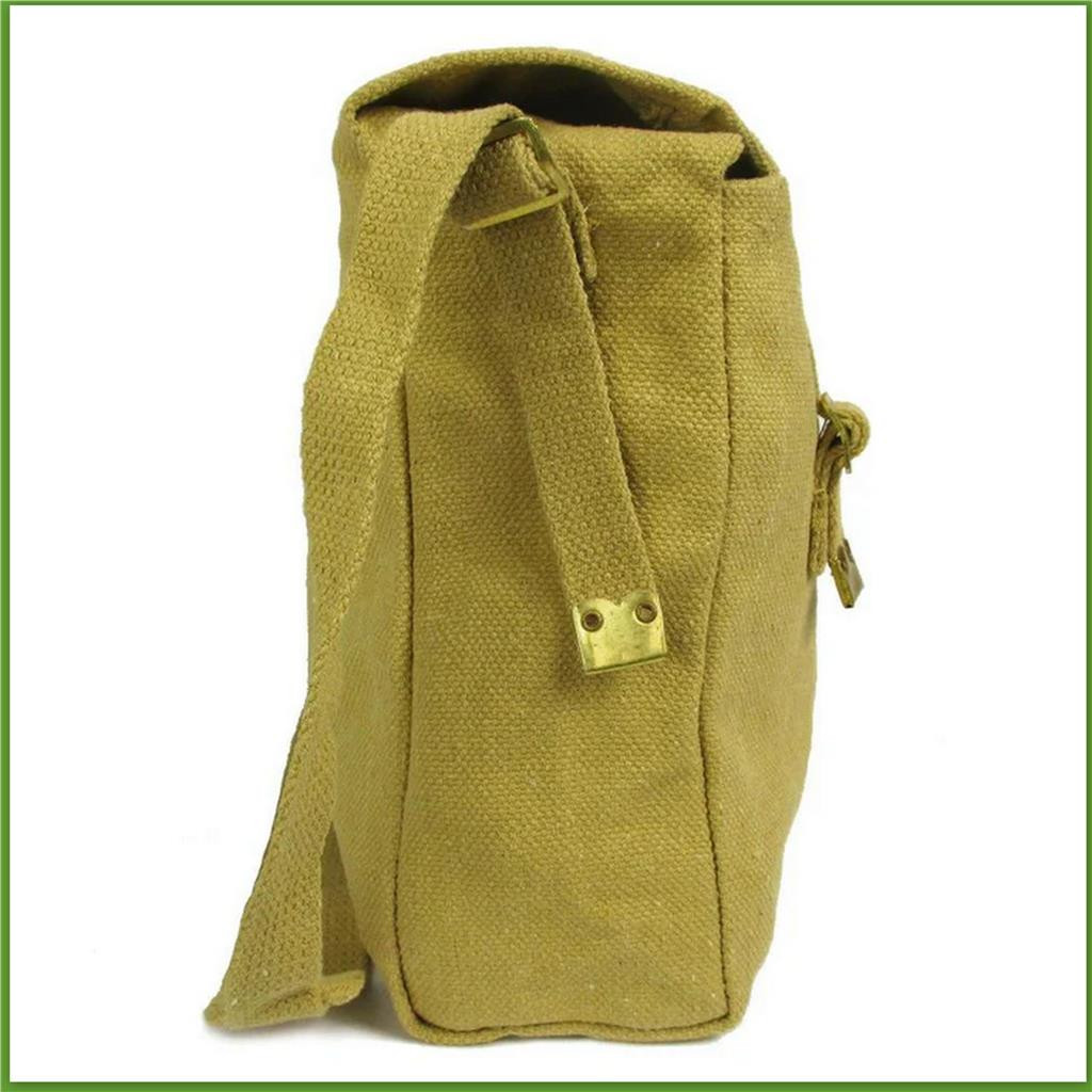 Biker Motorcycle Messenger Web Shoulder Khaki Bag Haversack Small (26x25x8.5cm)
