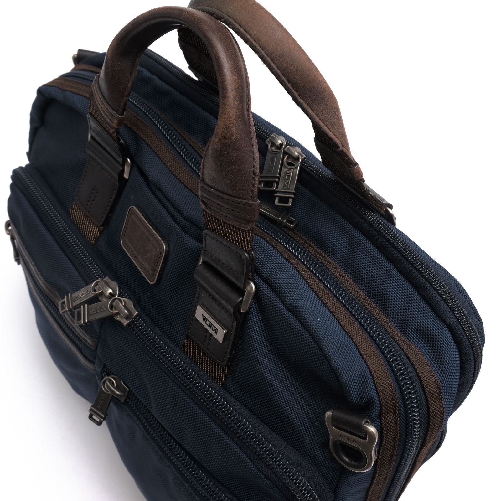 TUMI Bag Briefcase Business Bag Men s Nylon Leather Leather Navy 222640NVY2 ALP