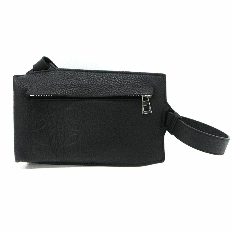 LOEWE Vertical T Pocket Shoulder Bag C500P02X02 Black