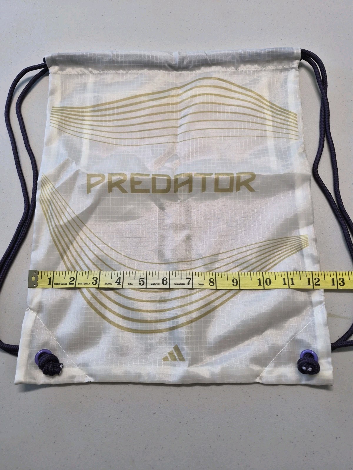 Adidas Predator Drawstring Shoebag Only “Road To Glory” Series Zippered Pocket