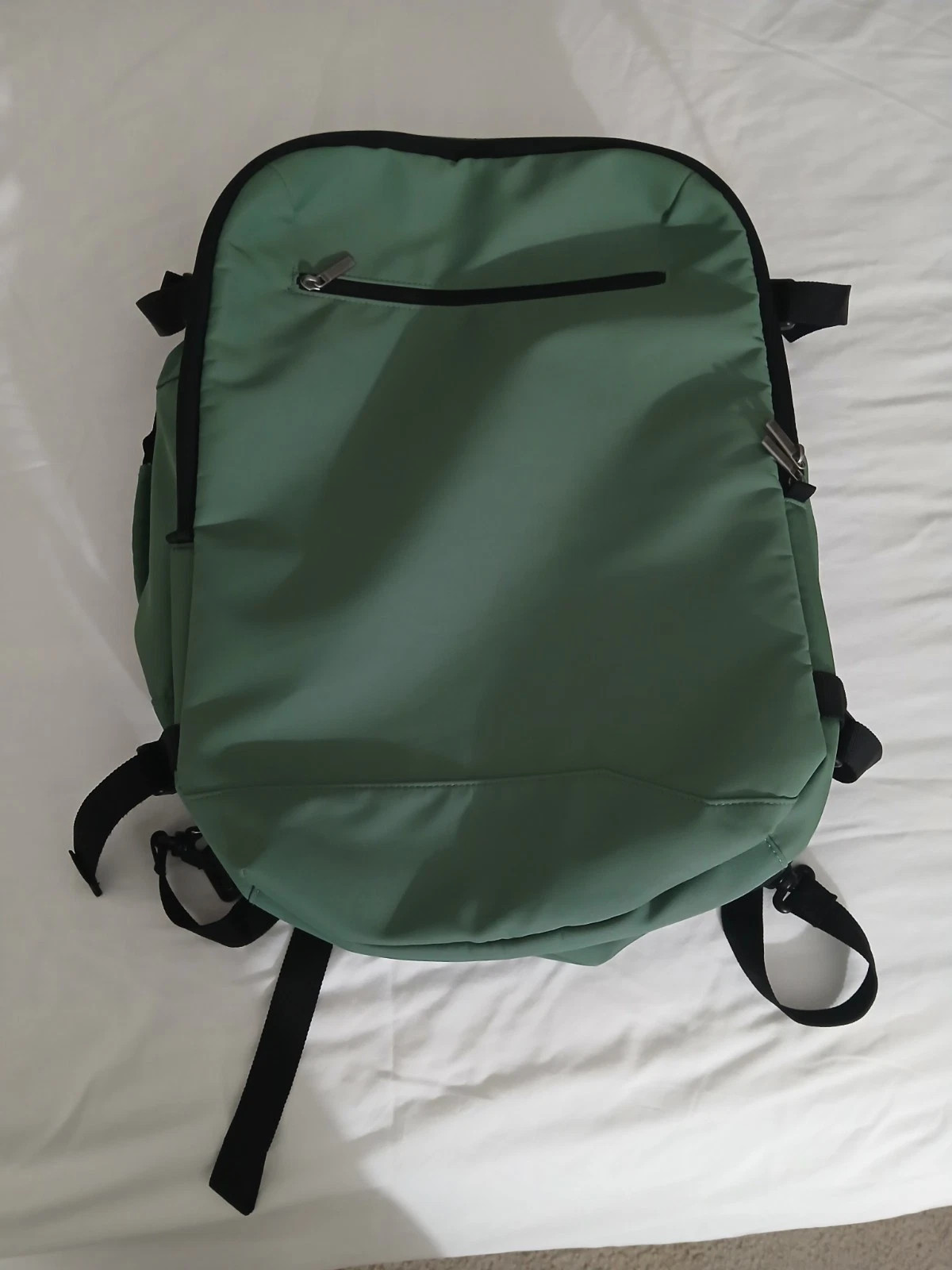OPEN STORY UNISEX 35L ZIP CLOSURE ADJUSTABLE TRAVEL BACKPACK BAG – MINT GREEN
