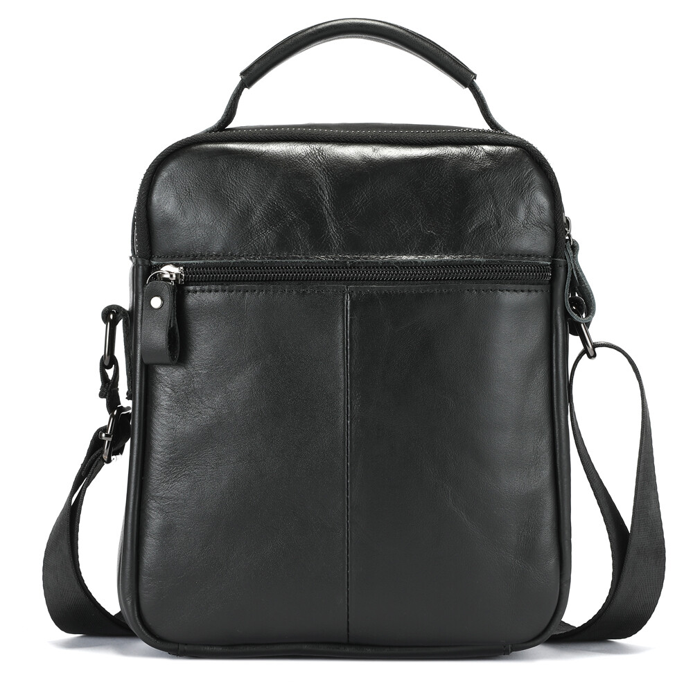 LEBULLBRO Mens Cowhide Leather Sling Bag Shoulder Crossbody Bags Business Bag