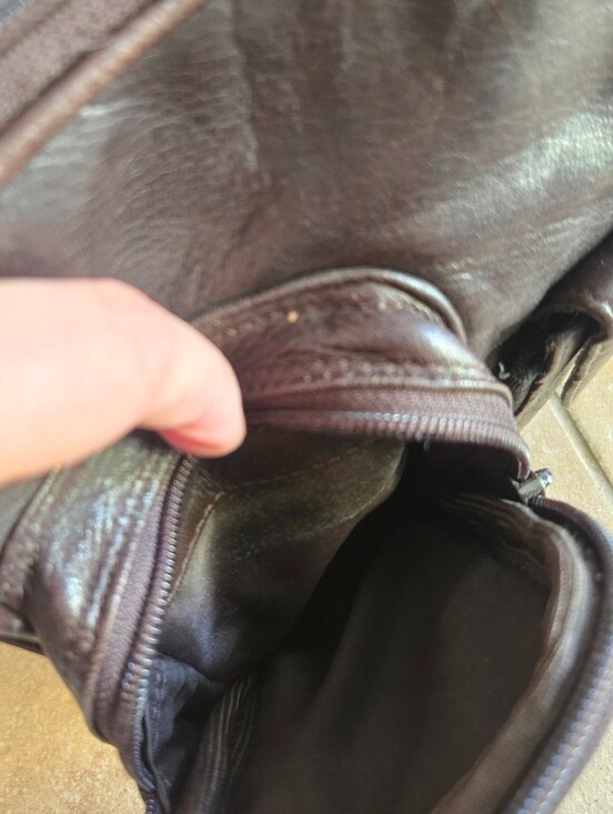 Vintage Wilsons Leather Brown Satchel Bag Carrying Case Toiletries Travel Work