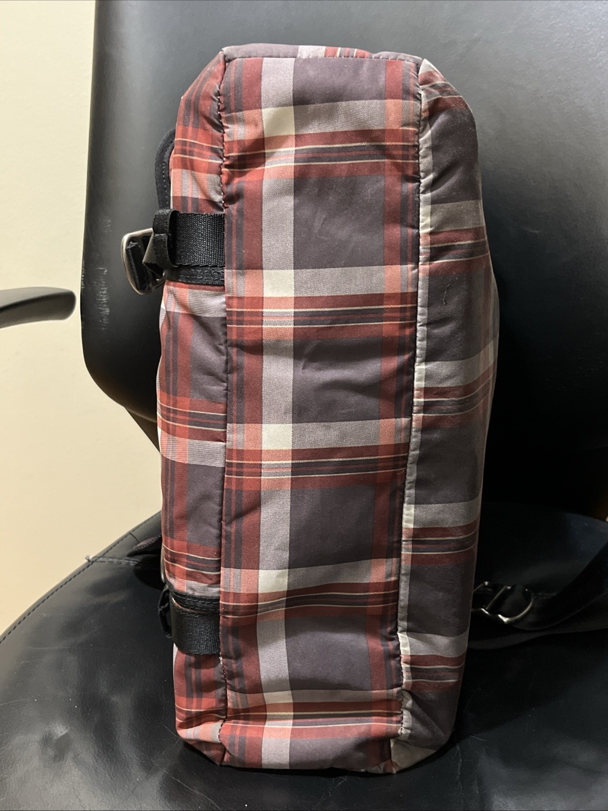 Tumi T-Tech Plaid Nylon Messenger Bag Laptop Bag – Rare!