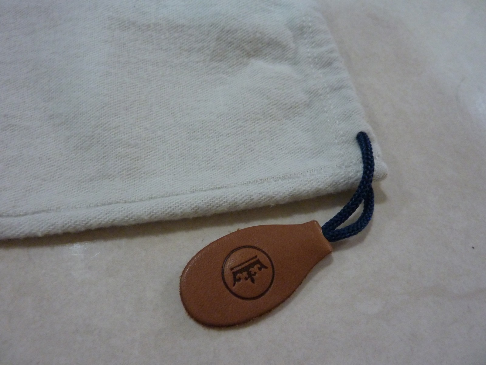 Peter Millar Drawstring Dust Storage Shoe Bag White 13 X 10”