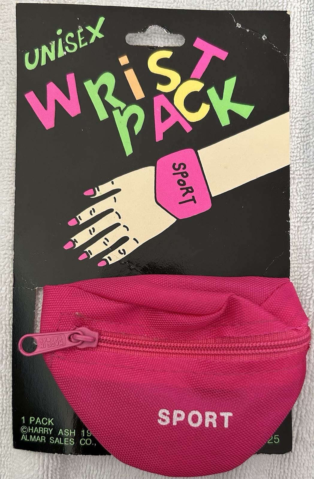 Two (2) SUPER RARE Vintage Mini 1990 Zip Pocket Wrist Fanny Pack “Unisex” LOOK!