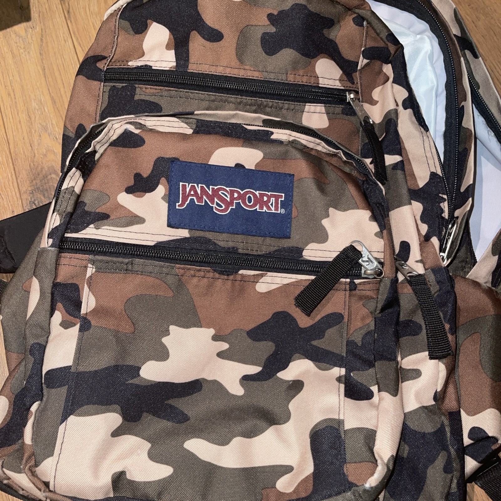 JanSport Backpack Bag Original* Camo Green Brown ⛺️