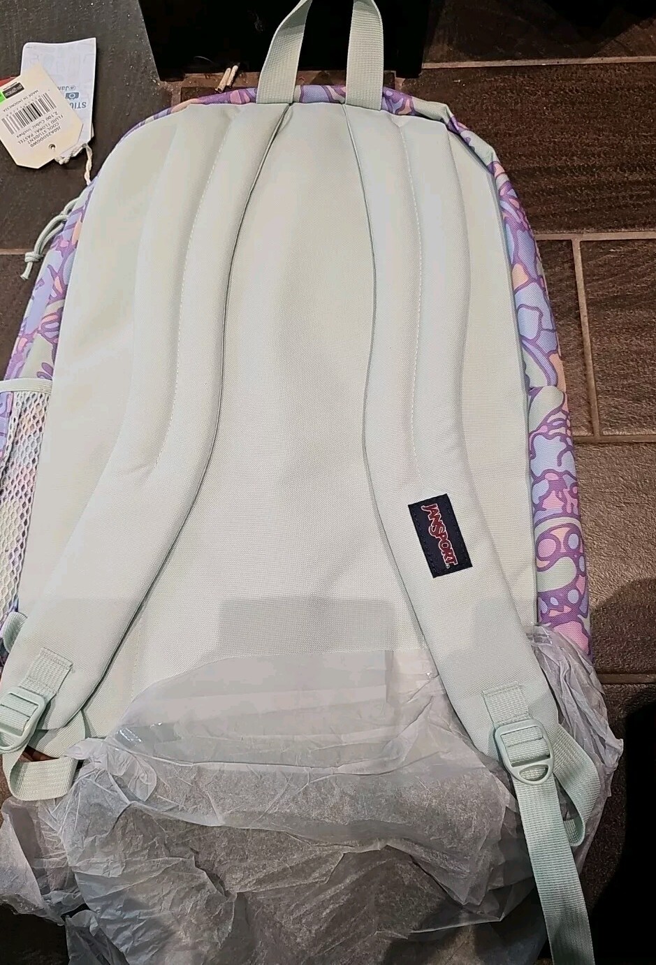 JanSport Cool Student Backpack FLUID FLORAL PASTEL NWT