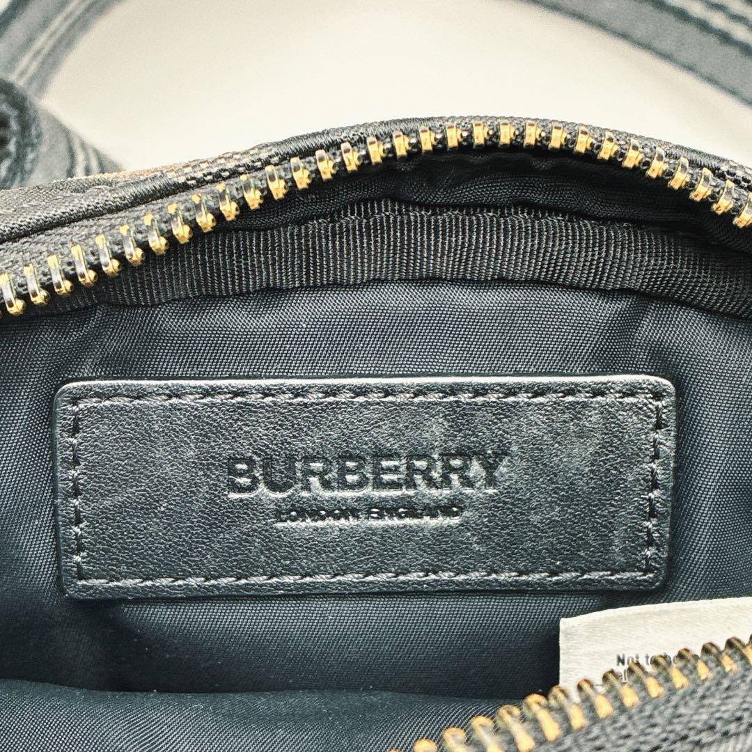 Burberry Bumbag Circle Logo Monogram Body Bag Black Width 18cm Height 13cm