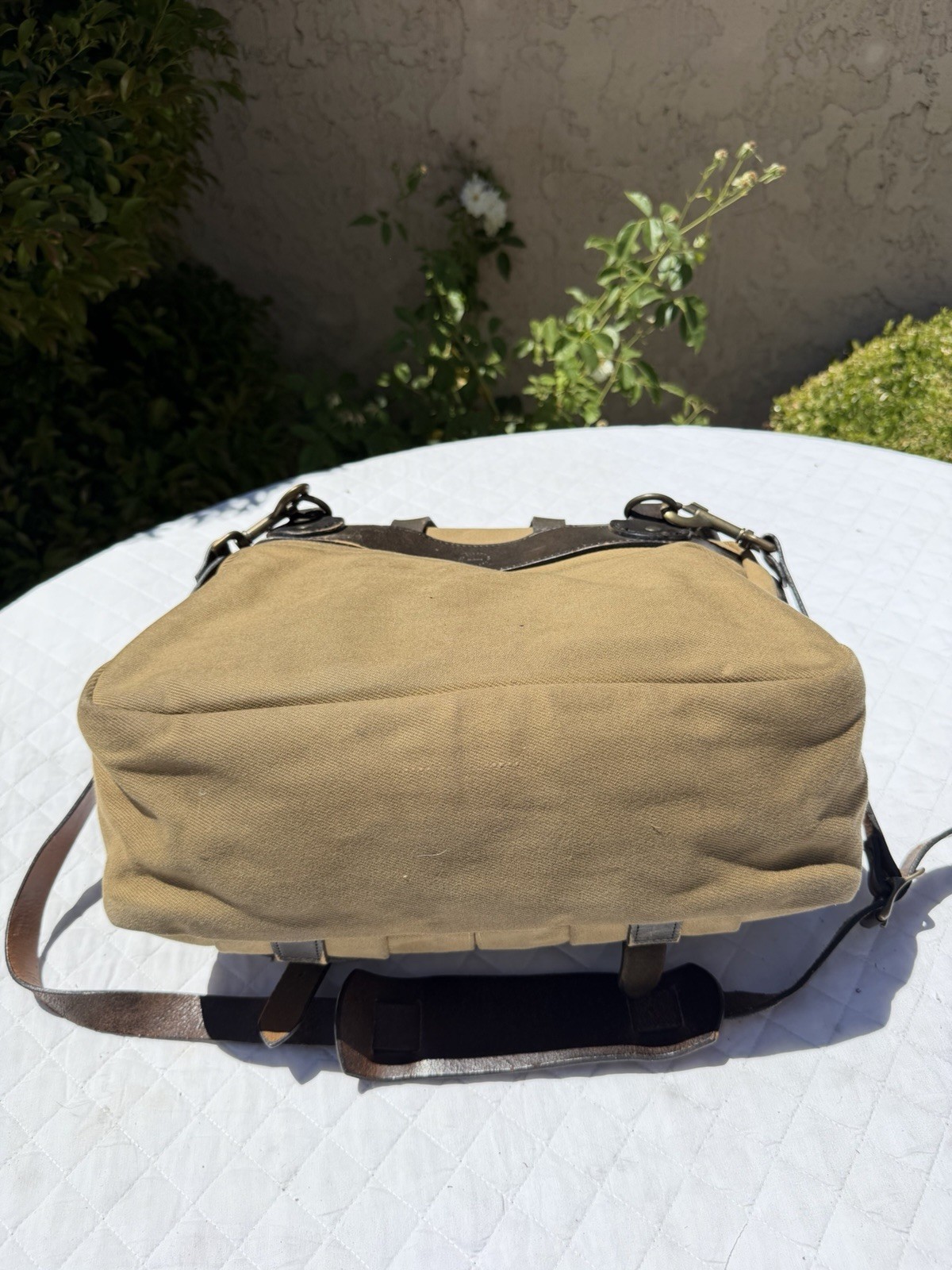 Vintage Filson 240 Talon-Era Small Carry-On Rugged Twill Tan Zipper Field Bag