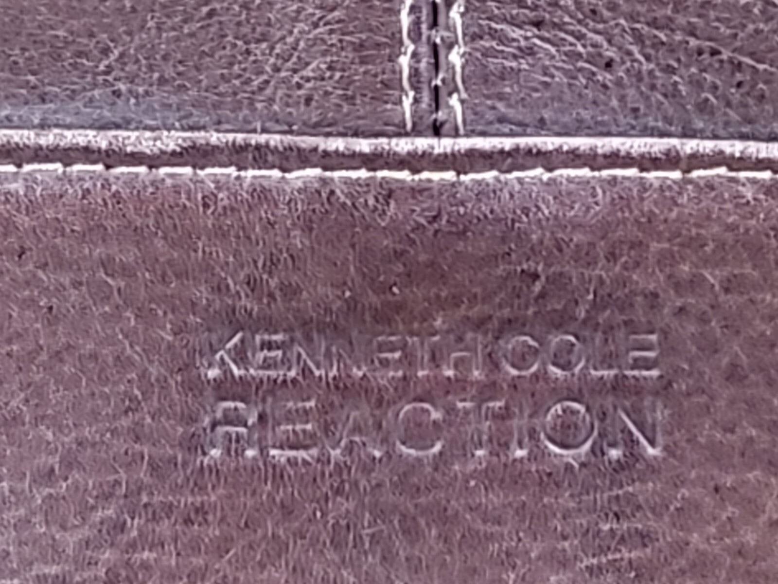 Kenneth Cole Dark Brown Leather Laptop Messenger Bag Briefcase with strap w Tag