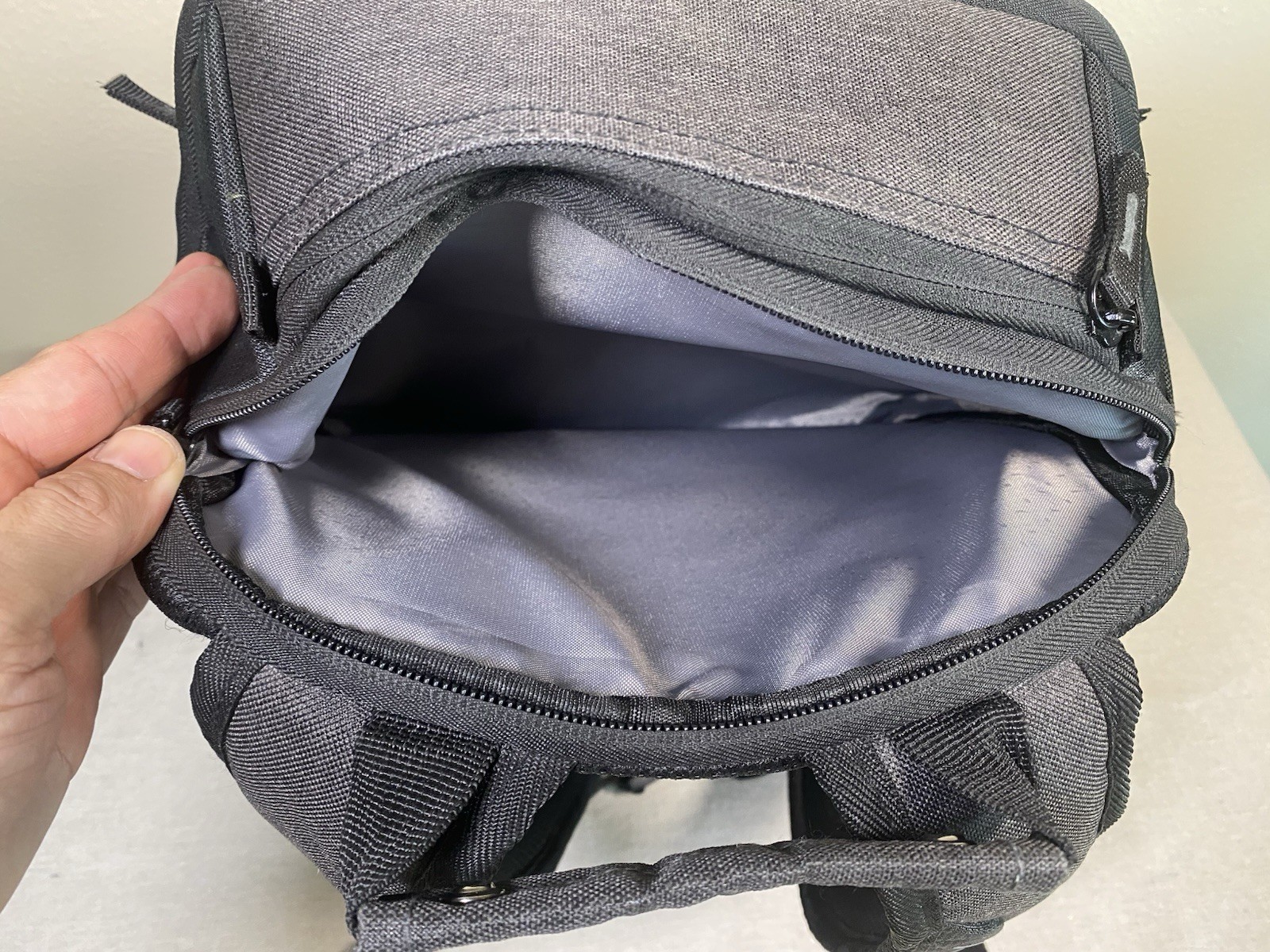 Ogio Backpack Gambit Padded Laptop Backpack Graphite Black Grey Audacy Logo