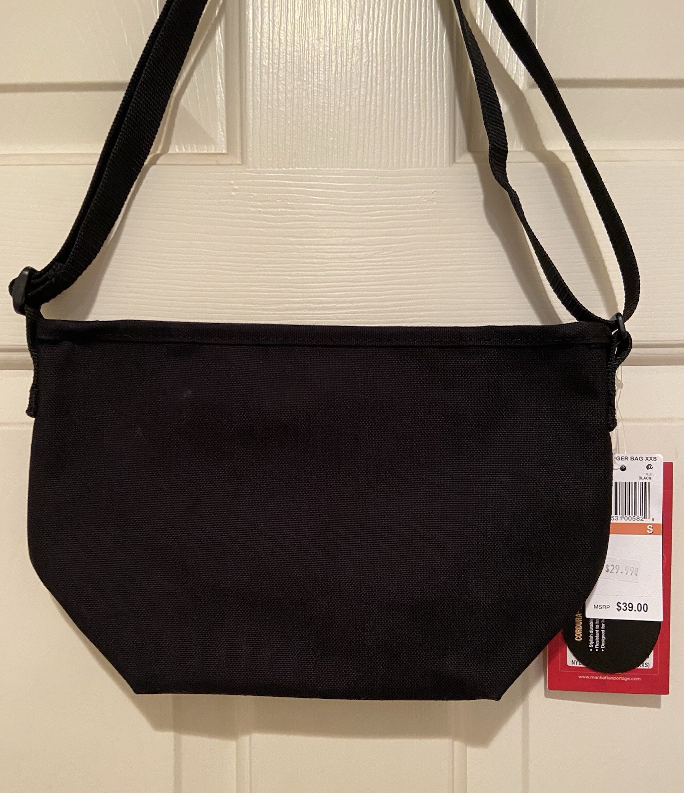 Manhattan Portage Nylon Messenger Bag Crossbody Black 11.5” Wide X 7.5” Tall NWT