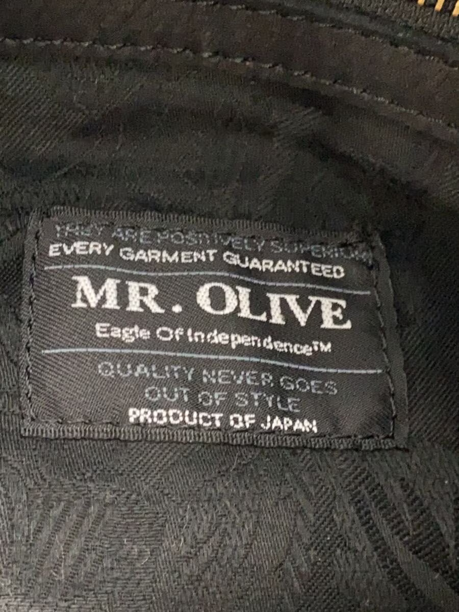 MR.OLIVE Tote Bag Leather Black Plain