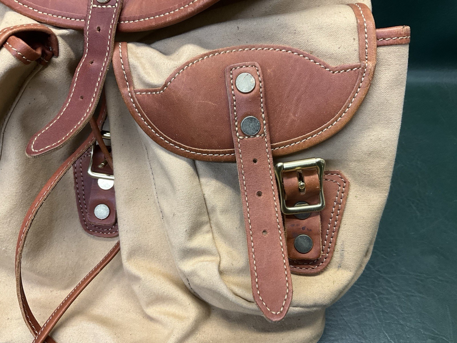 Orvis Battenkill Leather & Canvas Backpack