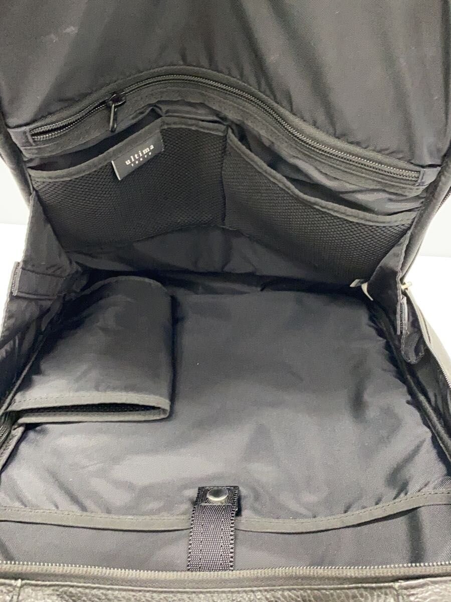 ultima TOKYO Leather Backpack, Black