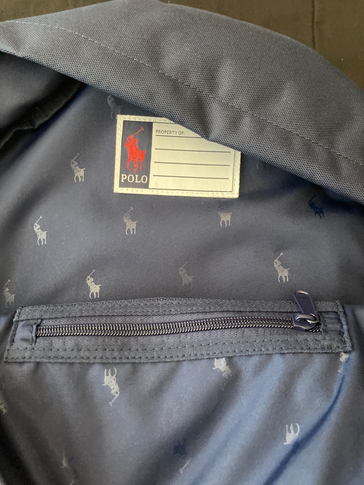 Polo Ralph Lauren Polo Bear Embroidered Backpack 12.25″W × 5″D × 17.75″H