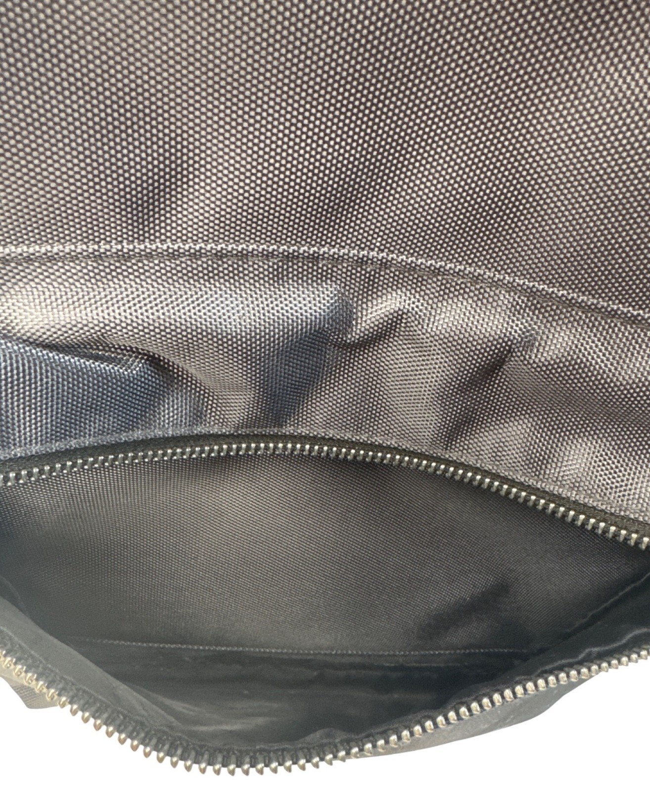 Versace Parfums Gray Backpack W/ Greek Key Straps Front Pocket