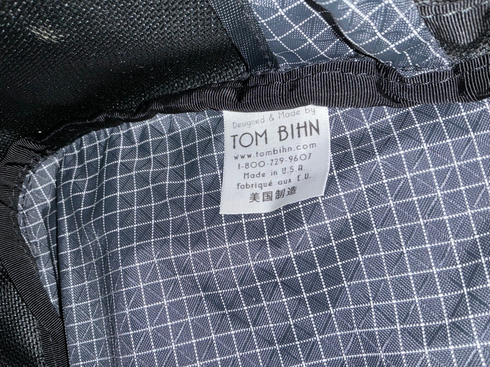 First Gen Tom Bihn Night Flight Travel Duffel – Black 1050d/ Steel 200d